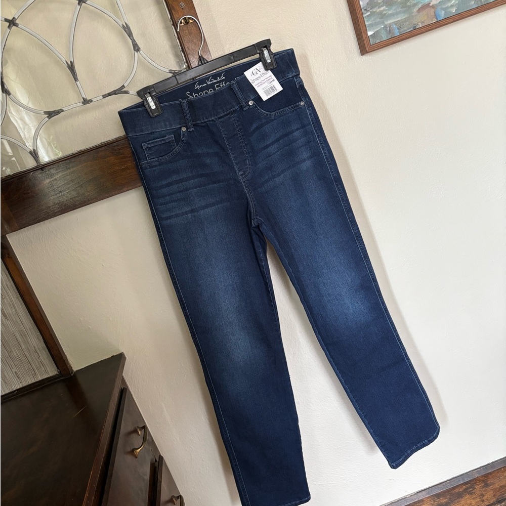 Gloria Vanderbilt Shape Effects Pull On High Rise Straight Leg Jeans NWT Size 10